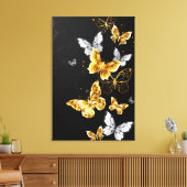 Toile Papillons blancs et dorés (Insitu(Salon))