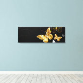 Toile Papillons blancs et dorés (Insitu (Plancher de Bois))