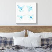 Toile Papillons bleu aquarelle (Insitu(Chambre))