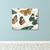 Toile Papillons Collection Antique Papillons (Insitu (Plancher de Bois))