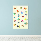 Toile Papillons couleur aquarelle (Insitu (Plancher de Bois))