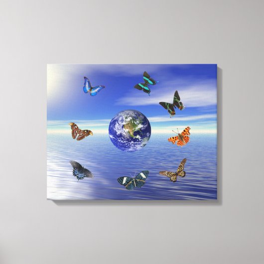 Toile Papillons de la Terre Bleue (Recto)