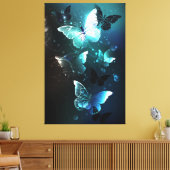 Toile Papillons de nuit à la menthe (Insitu(Salon))