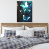 Toile Papillons de nuit à la menthe (Insitu(Chambre))