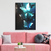 Toile Papillons de nuit à la menthe (Insitu(Salon))