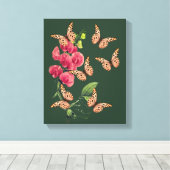 Toile Papillons Et Fleur De Pois Doux (Insitu (Plancher de Bois))
