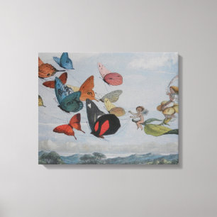 Toile Papillons et papillons de la reine des fées