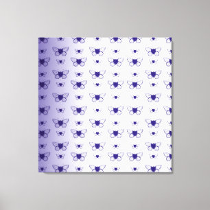 Toile Papillons pourpres
