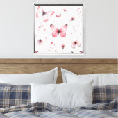 Toile Papillons roses (Insitu(Chambre))