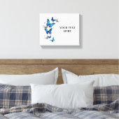 Toile Papillons volants bleus Morpho (Insitu(Chambre))