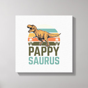 Toile Pappysaurus Drôle Dinosaure Vintage Chemise Couche