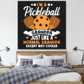 Toile Papy joueur de pickleball cool (Insitu(Chambre))