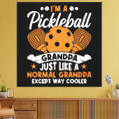 Toile Papy joueur de pickleball cool (Insitu(Salon))