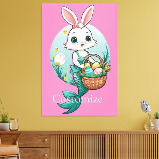 Toile Pâques Bunny Mermaid Thunder_Cove (Insitu(Salon))