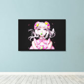 Toile Pâques/printemps Anime fille (Insitu (Plancher de Bois))