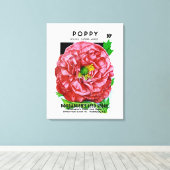 Toile Paquet de semences Vintage Poppy (Insitu (Plancher de Bois))
