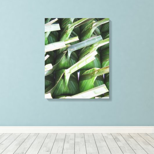 Toile Paquets en feuille de bananier enveloppés (Insitu (Plancher de Bois))