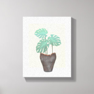 Toile Par le Plante Monstera Fenêtre dans Vase