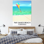 Toile Par Sands Beach Cornwall affiche (Insitu(Chambre))