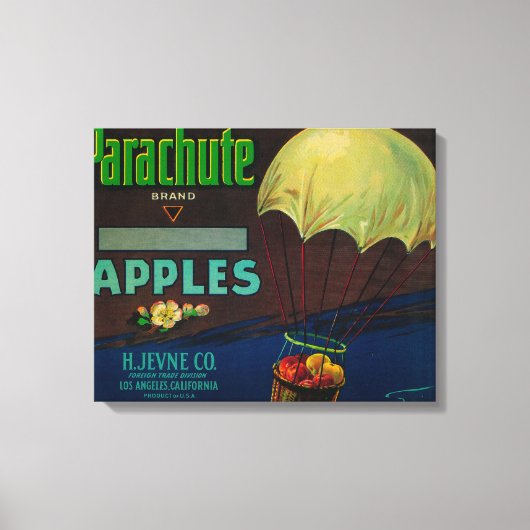 Toile Parachute Étiquette Apple Crate (Recto)