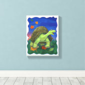 Toile Parade animale Tortue Mur Art (Insitu (Plancher de Bois))