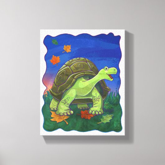 Toile Parade animale Tortue Mur Art (Recto)