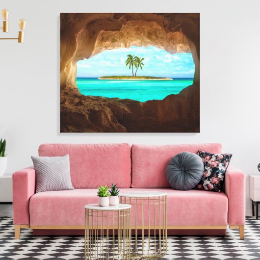 Toile Paradis dans les Caraïbes (Insitu(Salon))