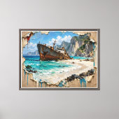 Toile Paradis et rouille (Recto)