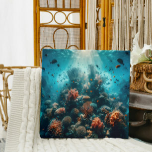 Toile Paradis sous-marin Vibrant Coral Reef & Sea Life