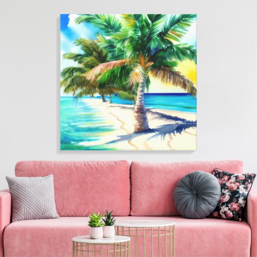 Toile Paradis tropical (Insitu(Salon))