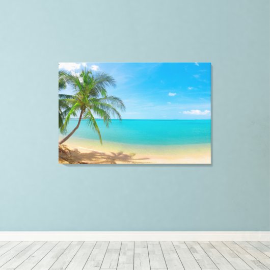 Toile Paradis tropical de PixDezines (Insitu (Plancher de Bois))