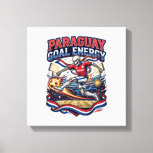 Toile Paraguay But Énergie Skeleton Buteur Nations Gras