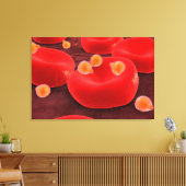 Toile Parasites du paludisme dans les cellules de sang r (Insitu(Salon))