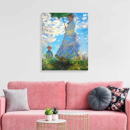 Toile Parasol Monet Femme Impressionnisme (Insitu(Salon))