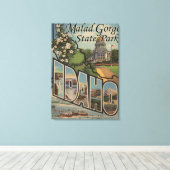 Toile Parc d'état de Malad Gorge, Idaho (Insitu (Plancher de Bois))