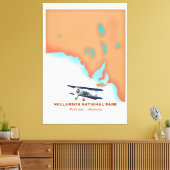 Toile Parc national de Nullarbor Australie carte (Insitu(Salon))