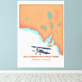 Toile Parc national de Nullarbor Australie carte (Insitu (Plancher de Bois))