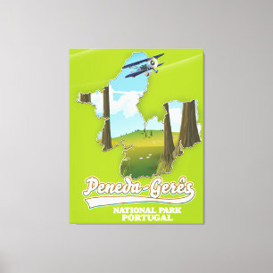 Toile Parc national de Peneda-gerês Carte du Portugal
