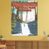 Toile Parc national de Yellowstone, affiche de voyage du (Insitu(Salon))