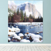 Toile Parc national de Yosemite en hiver (Insitu (Plancher de Bois))