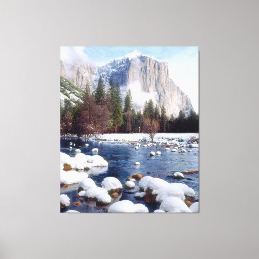 Toile Parc national de Yosemite en hiver (Recto)