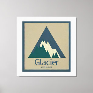 Toile Parc national des Glaciers Rustique