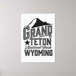 Toile Parc national du Grand Teton, Wyoming Poster vinta
