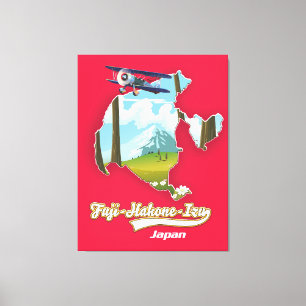 Toile parc national fuji hakone izu, carte du japon