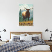 Toile Parc national Rainier, WashingtonElk Scene (Insitu(Chambre))