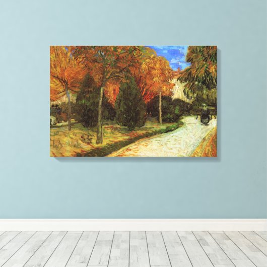 Toile Parc public d'Arles par Vincent van Gogh (Insitu (Plancher de Bois))