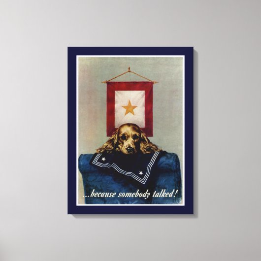Toile Parce Que Quelqu'Un A Parlé (Recto)