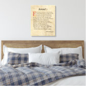 Toile Parchemin Shakespeare Sonnet 1 (Insitu(Chambre))