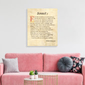 Toile Parchemin Shakespeare Sonnet 1 (Insitu(Salon))
