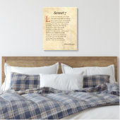 Toile Parchemin Shakespeare Sonnet 7 (Insitu(Chambre))